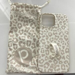 Loopy Case for iPhone 12 Pro Max, Taupe Leopard